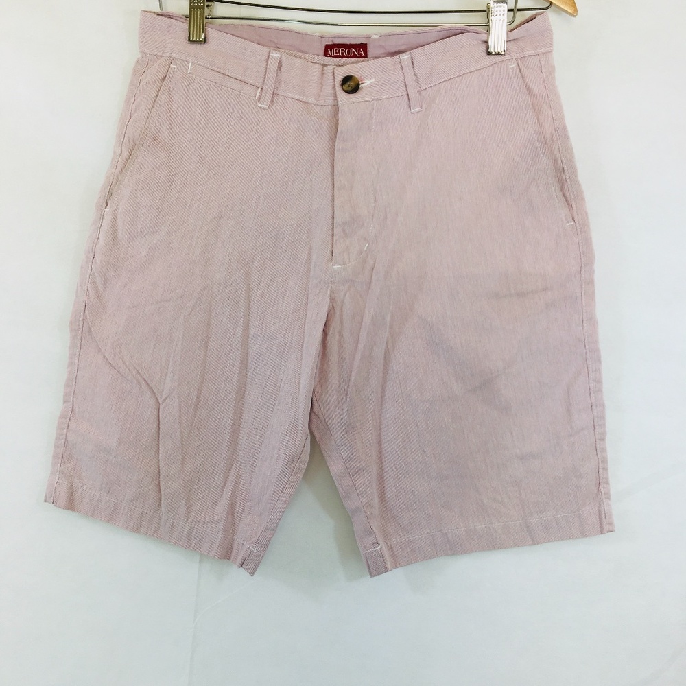 MERONA pastel pink sz 32 cargo mom shorts relax